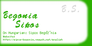 begonia sipos business card